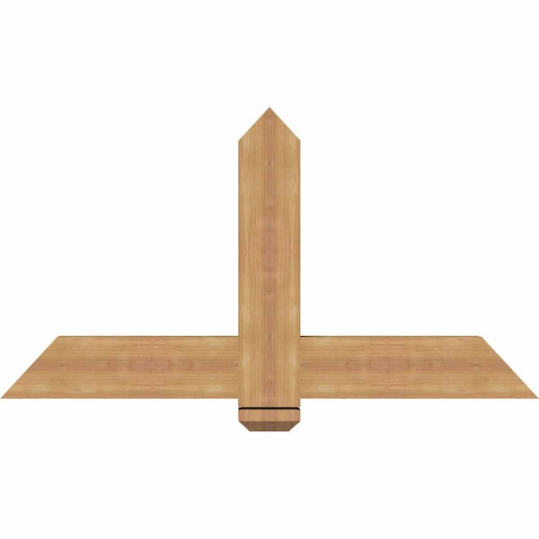 Ekena Millwork Eugene Smooth Timber Gable Bracket, Western Red Cedar, 48"W x 26"H x 3 1/2"D x 5 1/2"F, 13/12 Pitch GBW048X26X0406EUG00SWR - main